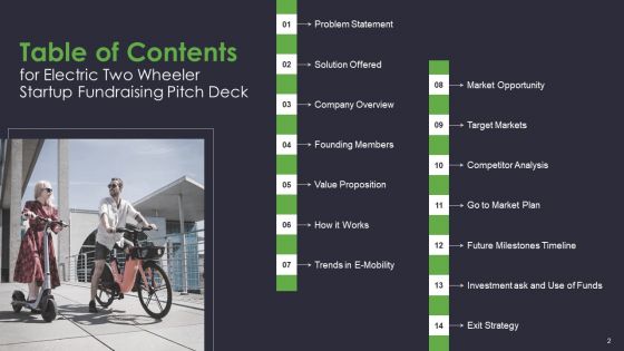 Electric Two Wheeler Startup Fundraising Pitch Deck Ppt PowerPoint Presentation Complete Deck With Slides