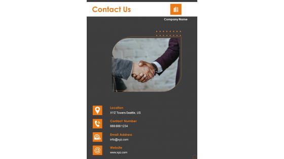 Electrical Services Bid Proposal Contact Us One Pager Sample Example Document Electrical Services Bid Proposal Contact Us One Pager Sample Example Document