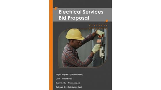 Electrical Services Bid Proposal Example Document Report Doc Pdf Ppt