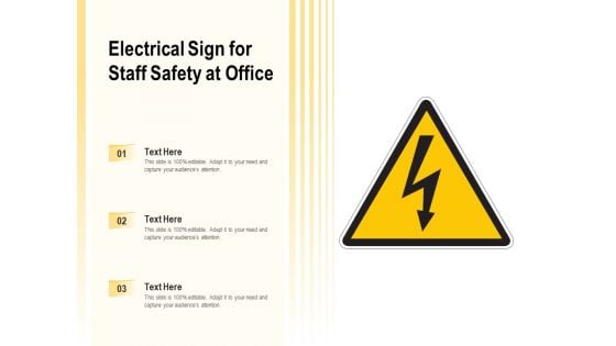 Electrical Sign For Staff Safety At Office Ppt PowerPoint Presentation Professional Templates