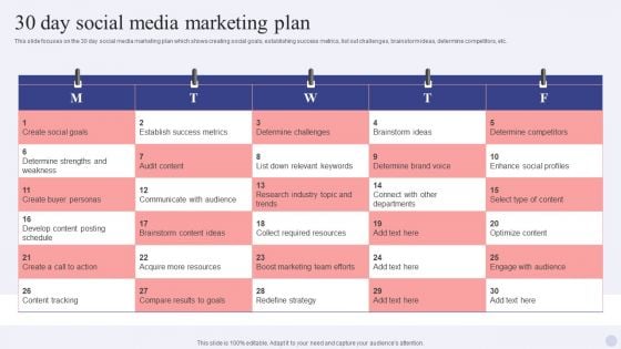 Electronic Commerce Systems 30 Day Social Media Marketing Plan Guidelines PDF Electronic Commerce Systems 30 Day Social Media Marketing Plan Guidelines PDF