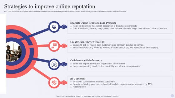 Electronic Commerce Systems Strategies To Improve Online Reputation Brochure PDF