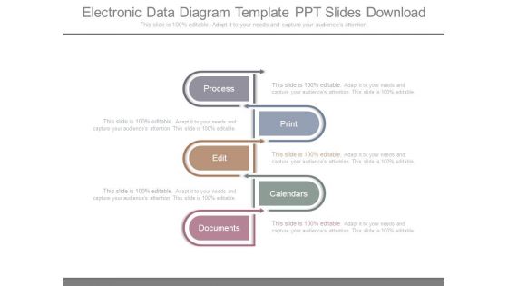 Electronic Data Diagram Template Ppt Slides Download