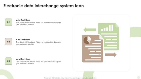 Electronic Data Interchange System Icon Professional PDF