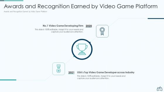 Electronic Game Pitch Deck Awards And Recognition Earned By Video Game Platform Background PDF Electronic Game Pitch Deck Awards And Recognition Earned By Video Game Platform Background PDF