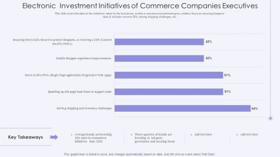 Electronic Investment Initiatives Of Commerce Companies Executives Professional PDF