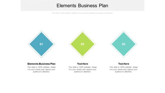 Elements Business Plan Ppt PowerPoint Presentation Show Icon Cpb