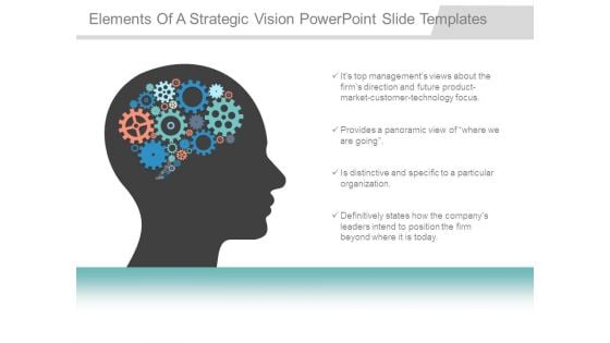 Elements Of A Strategic Vision Powerpoint Slide Templates