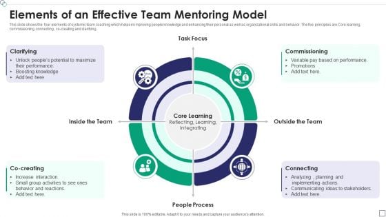 Elements Of An Effective Team Mentoring Model Summary PDF