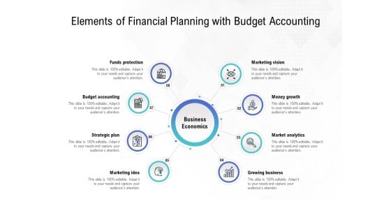 Elements Of Financial Planning With Budget Accounting Ppt PowerPoint Presentation Layouts Information