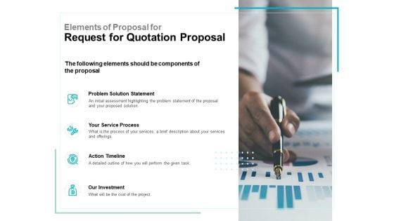 Elements Of Proposal For Request For Quotation Proposal Ppt PowerPoint Presentation Styles Smartart