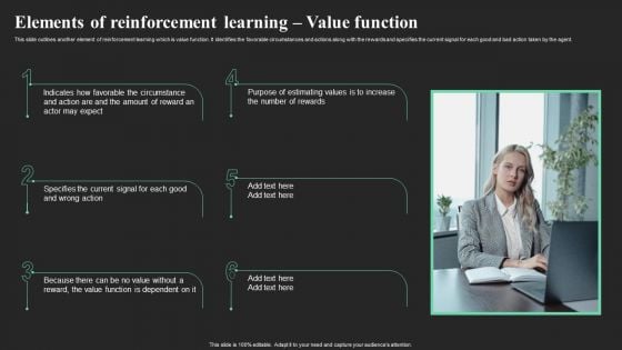 Elements Of Reinforcement Learning Value Function Ppt Styles Backgrounds PDF