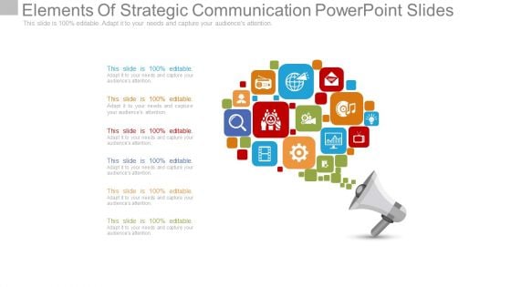 Elements Of Strategic Communication Powerpoint Slides