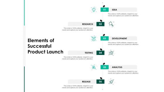 Elements Of Successful Product Launch Ppt PowerPoint Presentation Infographics Layout