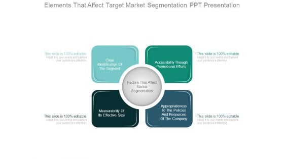 Elements That Affect Target Market Segmentation Ppt Presentation