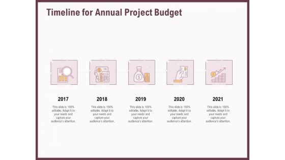 Elements Timeline For Annual Project Budget Ppt Portfolio Format PDF