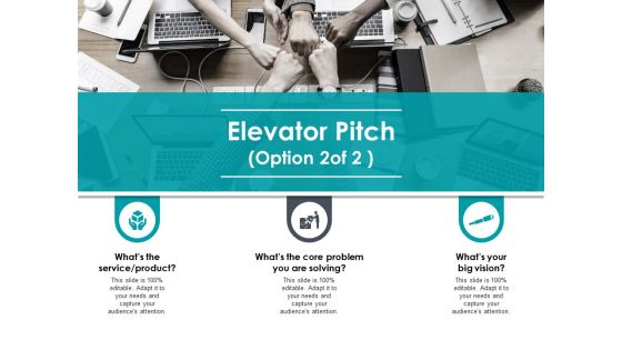 Elevator Pitch Marketing Ppt PowerPoint Presentation Model Template