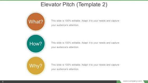 Elevator Pitch Powerpoint Presentation Examples