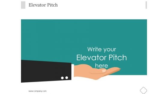 Elevator Pitch Ppt PowerPoint Presentation Introduction