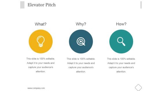 Elevator Pitch Ppt PowerPoint Presentation Rules