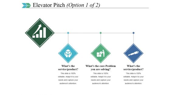 Elevator Pitch Template 1 Ppt PowerPoint Presentation Outline Background