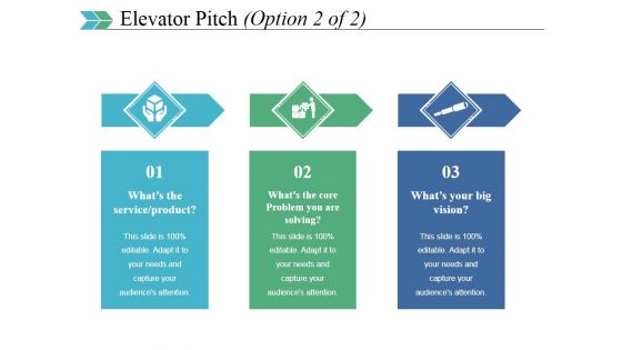 Elevator Pitch Template 2 Ppt PowerPoint Presentation Slides Vector Elevator Pitch Template 2 Ppt PowerPoint Presentation Slides Vector