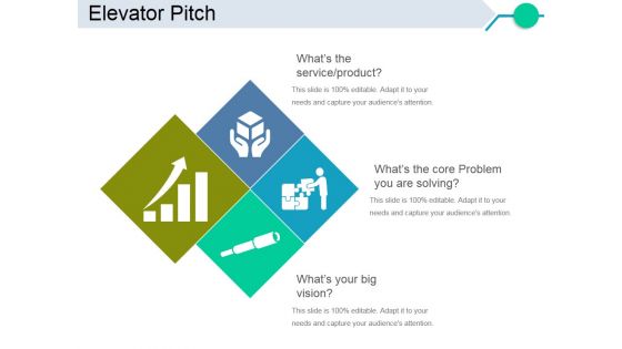 Elevator Pitch Template 2 Ppt PowerPoint Presentation Styles Templates