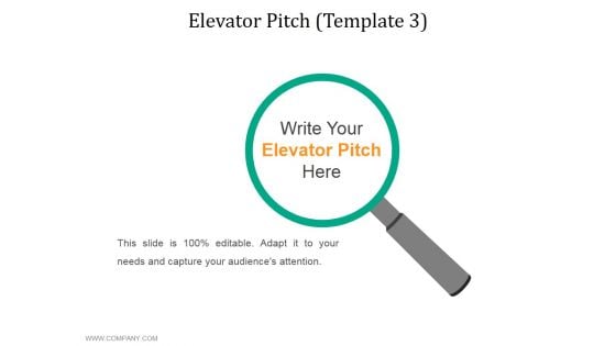 Elevator Pitch Template 3 Ppt PowerPoint Presentation Infographics Elements Elevator Pitch Template 3 Ppt PowerPoint Presentation Infographics Elements