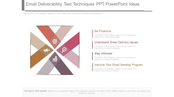 Email Deliverability Test Techniques Ppt Powerpoint Ideas
