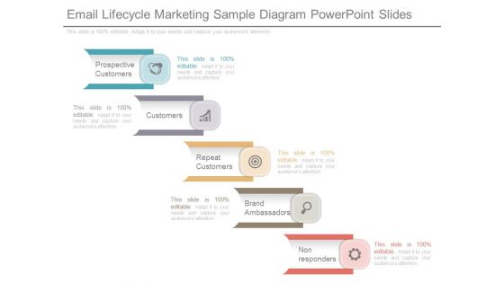 Email Lifecycle Marketing Sample Diagram Powerpoint Slides