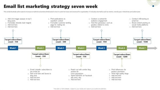 Email List Marketing Strategy Seven Week Designs PDF Email List Marketing Strategy Seven Week Designs PDF