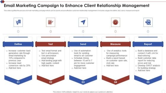Email Marketing Campaign To Enhance Client Relationship Management Slides PDF