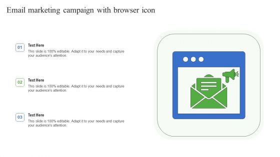 Email Marketing Campaign With Browser Icon Portrait PDF