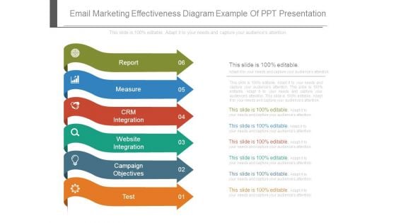 Email Marketing Effectiveness Diagram Example Of Ppt Presentation