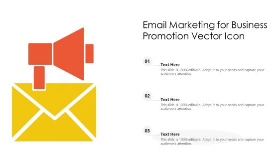 Email Marketing For Business Promotion Vector Icon Ppt Portfolio Objects PDF