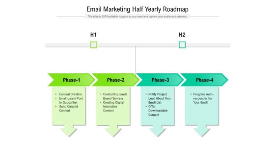 Email Marketing Half Yearly Roadmap Graphics