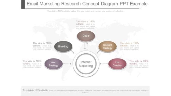 Email Marketing Research Concept Diagram Ppt Example
