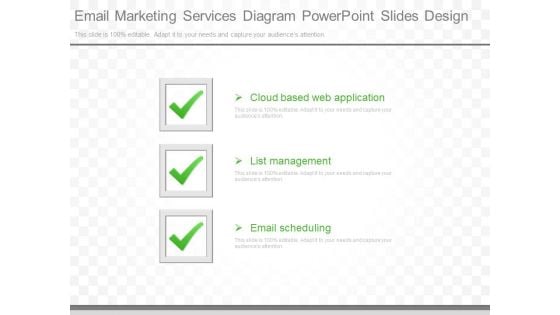 Email Marketing Services Diagram Powerpoint Slides Design