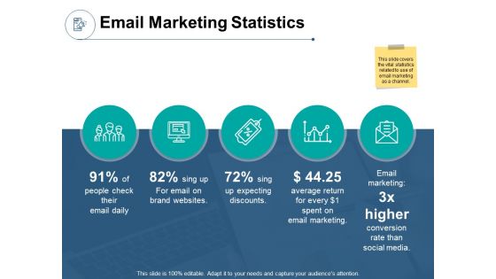 Email Marketing Statistics Ppt PowerPoint Presentation Infographic Template Tips