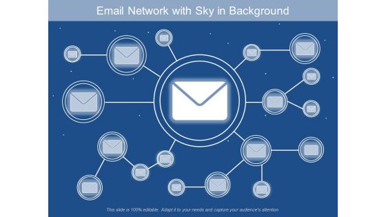 Email Network With Sky In Background Ppt PowerPoint Presentation Gallery File Formats