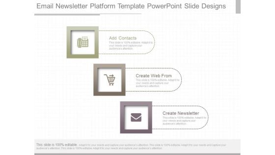 Email Newsletter Platform Template Powerpoint Slide Designs