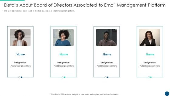 Email Platform Fundraising Details About Board Of Directors Associated To Email Management Platform Rules PDF