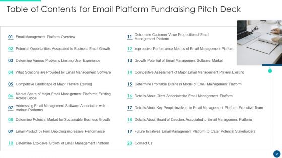 Email Platform Fundraising Pitch Deck Ppt PowerPoint Presentation Complete Deck With Slides