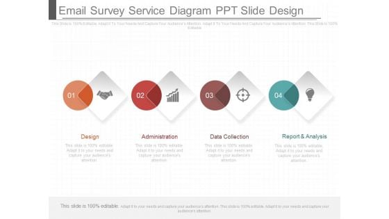 Email Survey Service Diagram Ppt Slide Design