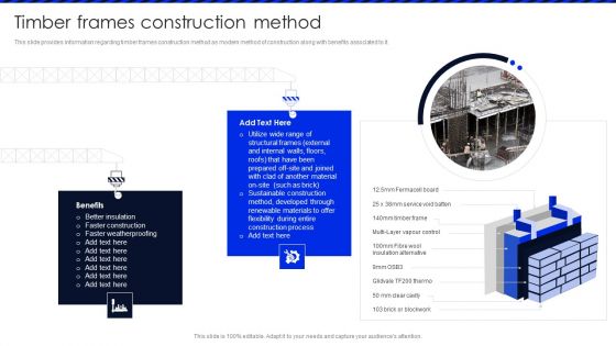 Embracing Construction Project Playbook Timber Frames Construction Method Graphics PDF