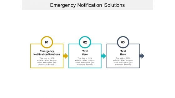 Emergency Notification Solutions Ppt PowerPoint Presentation Summary Background Image Cpb Pdf