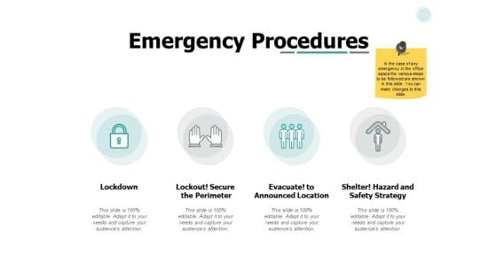 Emergency Procedures Marketing Ppt PowerPoint Presentation Slides Elements