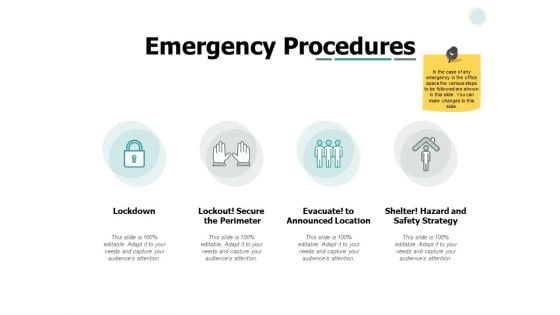 Emergency Procedures Marketing Ppt PowerPoint Presentation Slides Elements