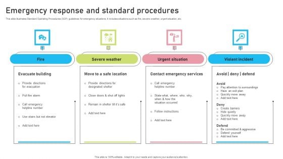 Emergency Response And Standard Procedures Guidelines PDF