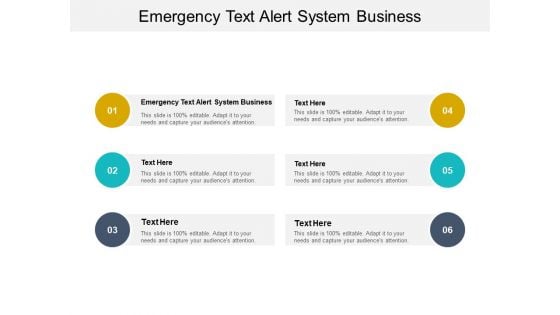 Emergency Text Alert System Business Ppt PowerPoint Presentation Styles Grid Cpb Pdf
